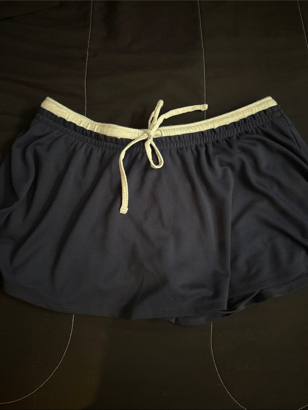American Eagle Outfitters Navy Lounge Shorts with White Drawstring
